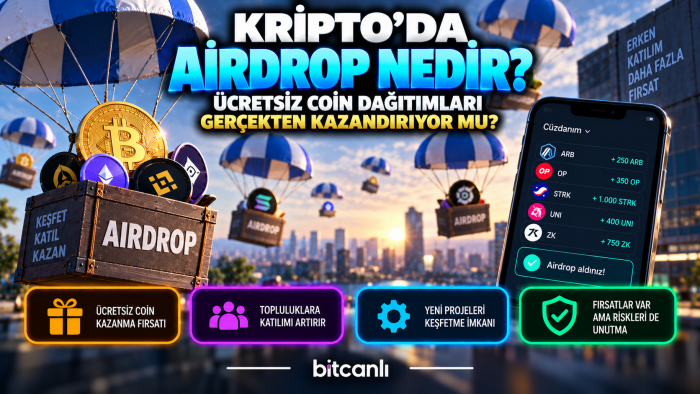 Kripto’da Airdrop Nedir? Ücretsiz Coin Dağıtımları Gerçekten Kazandırıyor mu?